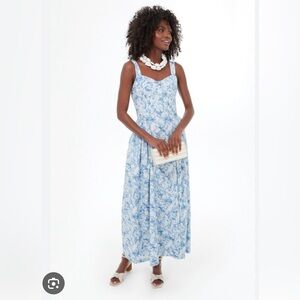Tuckernuck Blue Floral Midi Dress